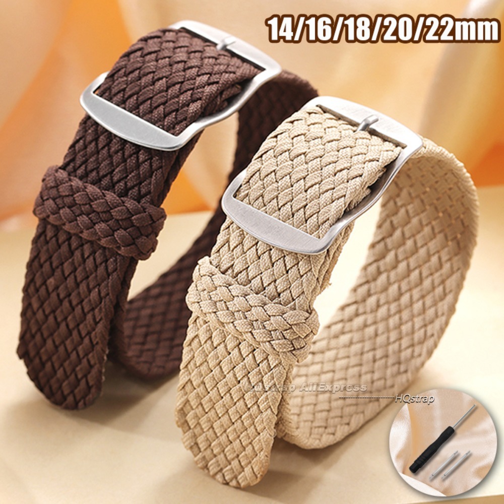 Nylon Woven Canvas Watch Band  - مراجعة Perlon Strap Woven وسعره